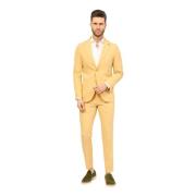 Mulish Ockra Slim Fit Klänning med Detaljer Yellow, Herr