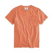 MC2 Saint Barth Herr Linne T-shirt Olika Enfärgade Färger Orange, Herr