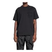 Simone Rocha Svart Spets Baktill T-shirt Black, Herr