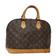 Louis Vuitton Vintage Pre-owned Canvas handvskor Brown, Dam