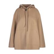 Marni Brun Oversized Huva Parkas Brown, Dam