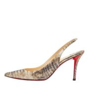 Christian Louboutin Pre-owned Pre-owned Tyg klackskor Yellow, Dam