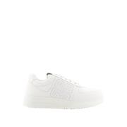 Givenchy Vita Läder Låg-Top Sneakers White, Dam