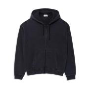 Lacoste Hoodie Loose Fit Svart Black, Herr