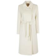 Max Mara Vita Kappor Bcollag White, Dam