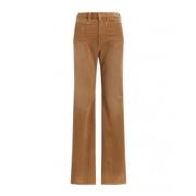 Polo Ralph Lauren Cordflared Byxor Jenn New Ghurka Brown, Dam