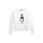 Polo Ralph Lauren Vinterkollektion Polo Bear Sweatshirt White, Dam