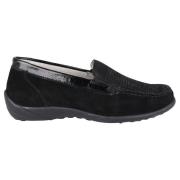 Waldläufer Klassisk Wide Fit Moccasin - Svart Black, Dam