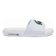 Lacoste Croco Dualiste Flip flops White, Dam