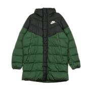 Nike Lång Dunfylld Windrunner Parka Green, Herr