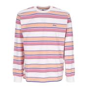 Obey Randig långärmad rund hals t-shirt Multicolor, Herr