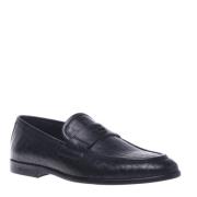 Baldinini Loafers in black with crocodile print Black, Herr