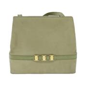 Salvatore Ferragamo Pre-owned Pre-owned Mocka axelremsvskor Green, Dam