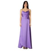 Simona Corsellini Elegant Klänning - Levande Violett Purple, Dam