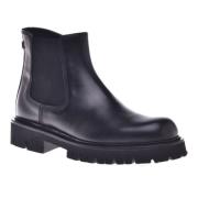 Baldinini Ankle boots in black leather Black, Herr