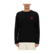 Family First Logo Jersey Regular Fit Sweater Black, Herr