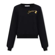 Moschino Sweatshirt med logotyp Black, Dam