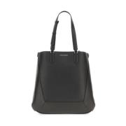 Alexander McQueen Läder Edge Toteväska Tillverkad i Italien Black, Her...