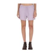 Ganni Bomull Sweat Shorts Regular Fit Portugal Purple, Dam