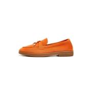 Cesare Gaspari Klassiska platta loafers - Orange Orange, Dam