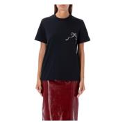 Msgm Kristallband Svart T-shirt Black, Dam