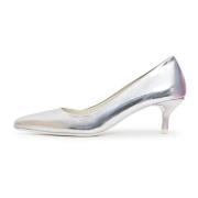 Cesare Gaspari Elegant Lyxiga Pumps - Silver Gray, Dam