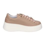 Gio+ Läder dam sneakers Beige, Dam