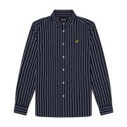 Lyle & Scott Multi Stripe Vävd Skjorta Blue, Herr