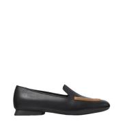 Camper Svarta Läder Ballet Flats Black, Dam