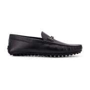 Tod's Svarta Loaferskor med Sydda Profiler Black, Herr