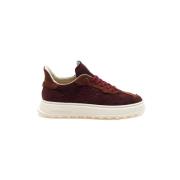 Be Positive Bordeaux Wing Sneakers Brown, Dam