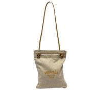 Hermès Vintage Pre-owned Tyg axelremsvskor Beige, Dam