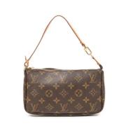 Louis Vuitton Vintage Pre-owned Canvas handvskor Brown, Dam