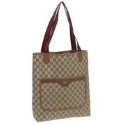 Gucci Vintage Pre-owned Canvas totevskor Beige, Dam