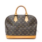 Louis Vuitton Vintage Pre-owned Belagd canvas handvskor Brown, Dam