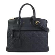 Louis Vuitton Vintage Pre-owned Tyg louis-vuitton-vskor Black, Dam