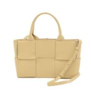 Bottega Veneta Vintage Pre-owned Laeder handvskor Beige, Dam