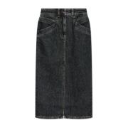 IRO Denimkjol Clarysse Black, Dam