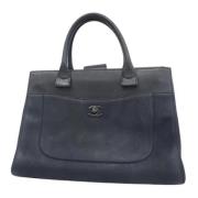 Chanel Vintage Pre-owned Laeder chanel-vskor Blue, Dam