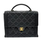 Chanel Vintage Pre-owned Laeder chanel-vskor Black, Dam