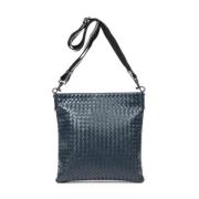 Bottega Veneta Vintage Pre-owned Laeder axelremsvskor Blue, Dam