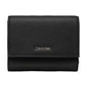 Calvin Klein Trifold Dragkedja Plånbok Höst/Vinter Kollektion Black, D...