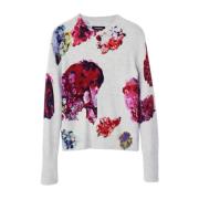 Desigual Blommig Tröja Höst/Vinter Kollektion Multicolor, Dam