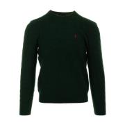 Ralph Lauren Kabelstickad Tröja Pullover Green, Herr