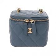 Chanel Vintage Pre-owned Laeder chanel-vskor Blue, Dam