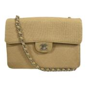 Chanel Vintage Pre-owned Bomull chanel-vskor Beige, Dam