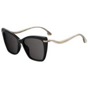 Jimmy Choo Svarta Kvinnors Polariserade Cat Eye Solglasögon Black, Uni...