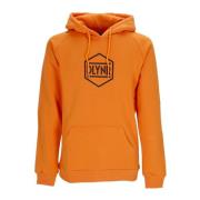 Dolly Noire Orange Logo Hoodie med Känguruficka Orange, Herr