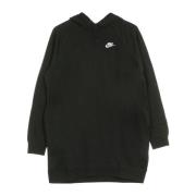 Nike Sportswear Essential Dress Hoodie Svart/Vit Black, Dam