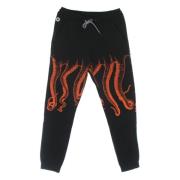 Octopus Svart Lättvikts Tracksuit Sweatpants Herr Black, Herr